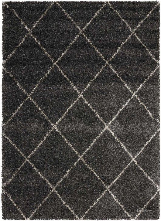 The appearance of Brisbane Charcoal 5 X 7 Area Rug designed by Nourison in the modern / contemporary interior design. This charcoal piece of furniture  was selected by 1StopBedrooms from Brisbane Collection to add a touch of cosiness and style into your home. Sku: 99446201782. Material: Polypropylene. Product Type: Area Rugs. Image1