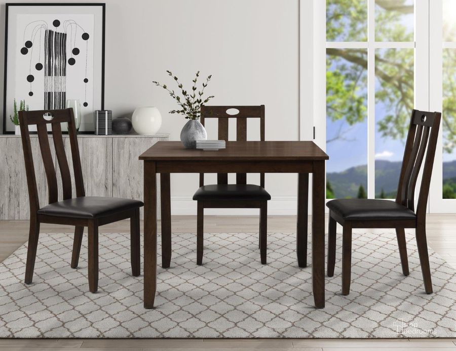 The appearance of Bristol 5 Piece Dining Table Set designed by Bernards in the transitional interior design. This cherry piece of furniture  was selected by 1StopBedrooms from Bristol Collection to add a touch of cosiness and style into your home. Sku: 301-500. Material: Wood. Product Type: Dining Room Set.