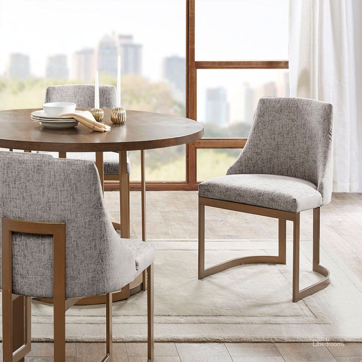 The appearance of Bryce Dining Chair Set Of 2 In Grey designed by Olliix in the modern / contemporary interior design. This grey piece of furniture  was selected by 1StopBedrooms from Bryce Collection to add a touch of cosiness and style into your home. Sku: MP108-0956. Material: Polyester. Product Type: Dining Chair. Image1