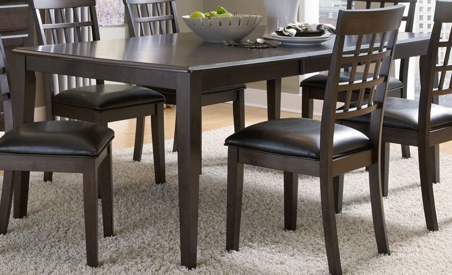 The appearance of Bristol Point 78" Warm Grey Brown Extendable Rectangular Dining Table designed by A-America in the transitional interior design. This brown piece of furniture  was selected by 1StopBedrooms from Bristol Point Collection to add a touch of cosiness and style into your home. Sku: BTLWG6320. Table Base Style: Legs. Product Type: Dining Table. Table Top Shape: Rectangular. Material: Rubberwood. Image1