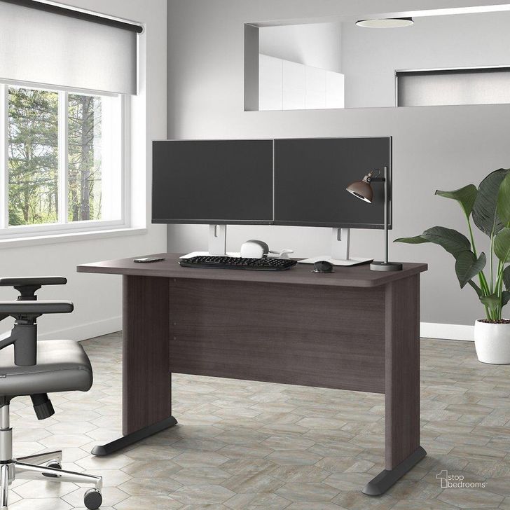 The appearance of Bush Business Furniture Studio A 48W Computer Desk in Storm Gray designed by Bush Furniture in the modern / contemporary interior design. This dark gray piece of furniture  was selected by 1StopBedrooms from Studio A Collection to add a touch of cosiness and style into your home. Sku: SDD248SG. Product Type: Computer Desk. Image1