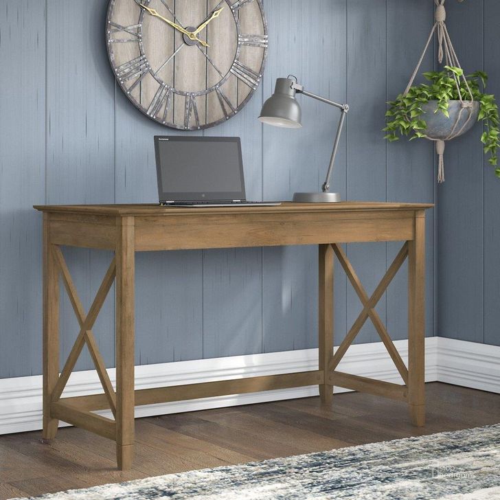 The appearance of Bush Furniture Key West 48W Writing Desk In Reclaimed Pine designed by Bush Furniture in the country / farmhouse interior design. This pine piece of furniture  was selected by 1StopBedrooms from Key West Collection to add a touch of cosiness and style into your home. Sku: KWD148RCP-03. Product Type: Writing Desk. Image1