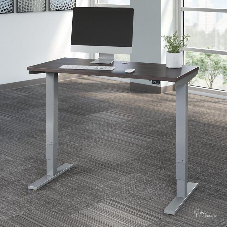 The appearance of Bush Furniture Move 40 Series 48W X 24D Electric Height Adjustable Standing Desk In Storm Gray designed by Bush Furniture in the modern / contemporary interior design. This storm gray piece of furniture  was selected by 1StopBedrooms from Move 40 Series Collection to add a touch of cosiness and style into your home. Sku: M4S4824SGSK. Material: Wood. Product Type: Desk. Image1