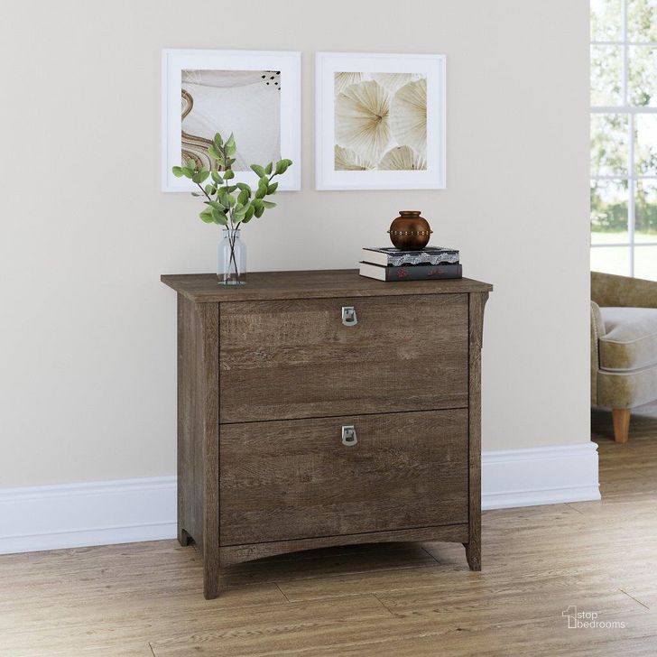The appearance of Bush Furniture Salinas 2 Drawer Lateral File Cabinet in Ash Brown designed by Bush Furniture in the country / farmhouse interior design. This brown piece of furniture  was selected by 1StopBedrooms from Salinas Collection to add a touch of cosiness and style into your home. Sku: SAF132ABR-03. Product Type: Lateral Filing Cabinet. Image1