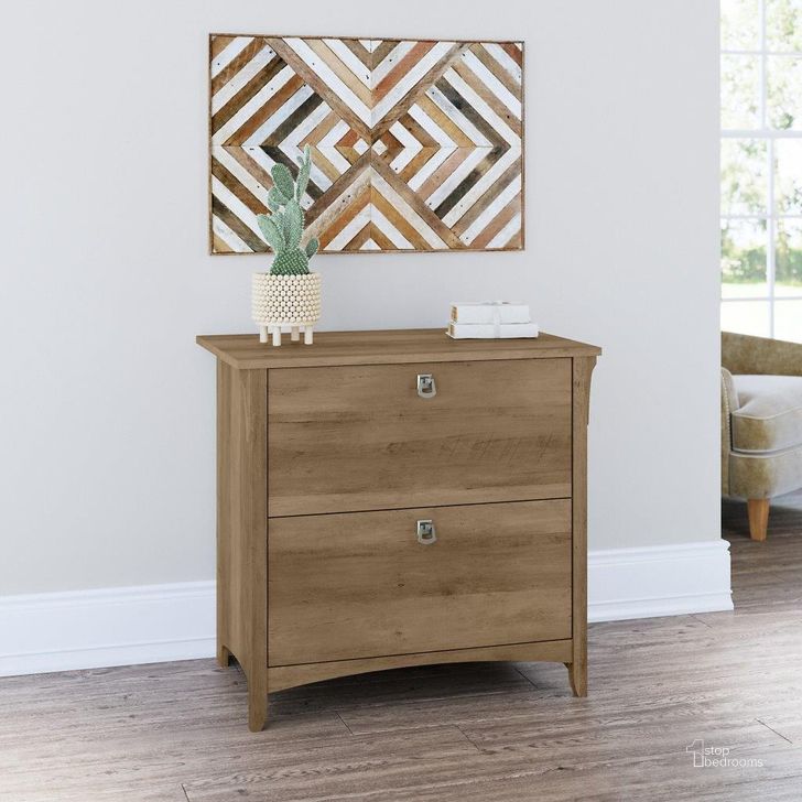 The appearance of Bush Furniture Salinas 2 Drawer Lateral File Cabinet in Reclaimed Pine designed by Bush Furniture in the country / farmhouse interior design. This brown pine piece of furniture  was selected by 1StopBedrooms from Salinas Collection to add a touch of cosiness and style into your home. Sku: SAF132RCP-03. Product Type: Lateral Filing Cabinet. Image1