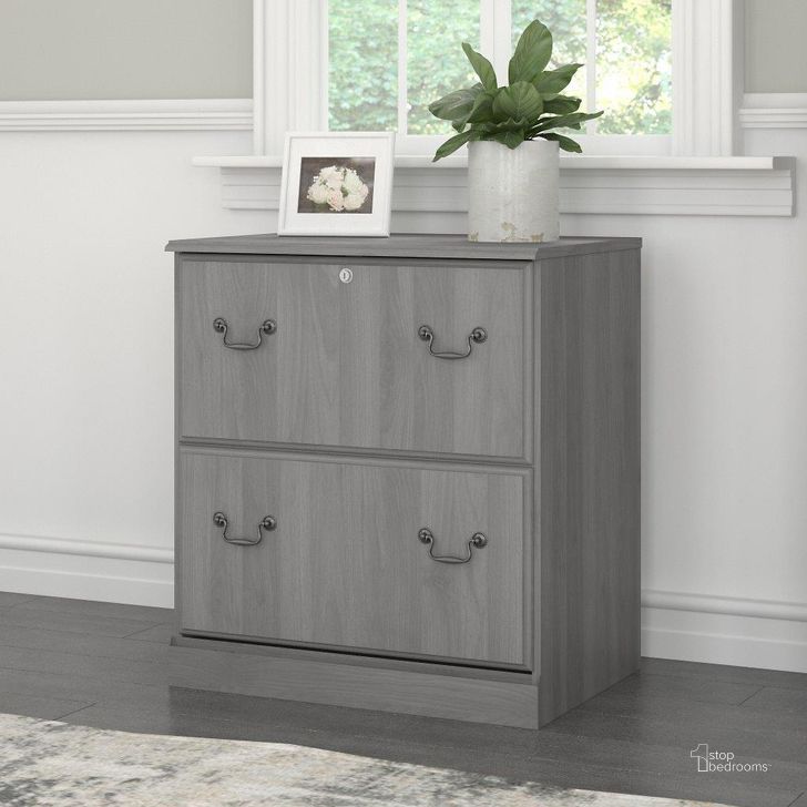 The appearance of Bush Furniture Saratoga 2 Drawer Lateral File Cabinet In Modern Gray designed by Bush Furniture in the traditional interior design. This gray piece of furniture  was selected by 1StopBedrooms from Saratoga Collection to add a touch of cosiness and style into your home. Sku: EX45854-03. Material: Wood. Product Type: File Cabinet. Image1