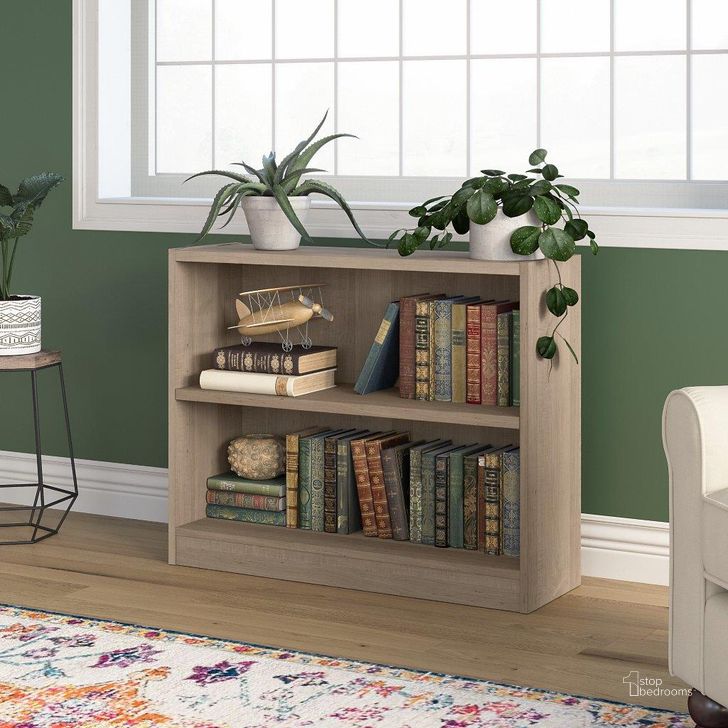 The appearance of Bush Furniture Universal Small 2 Shelf Bookcase in Ash Gray designed by Bush Furniture in the modern / contemporary interior design. This ash gray piece of furniture  was selected by 1StopBedrooms from Universal Bookcases Collection to add a touch of cosiness and style into your home. Sku: WL12426. Product Type: Bookcase. Image1