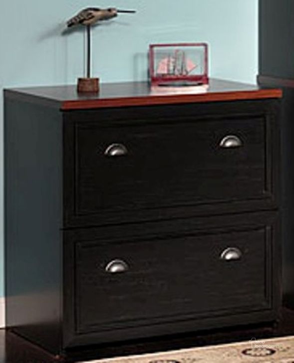 The appearance of Fairview Antique Black Lateral File designed by Bush Furniture in the transitional interior design. This black piece of furniture  was selected by 1StopBedrooms from Fairview Collection to add a touch of cosiness and style into your home. Sku: WC53981-03. Material: Wood. Product Type: Lateral Filing Cabinet. Image1