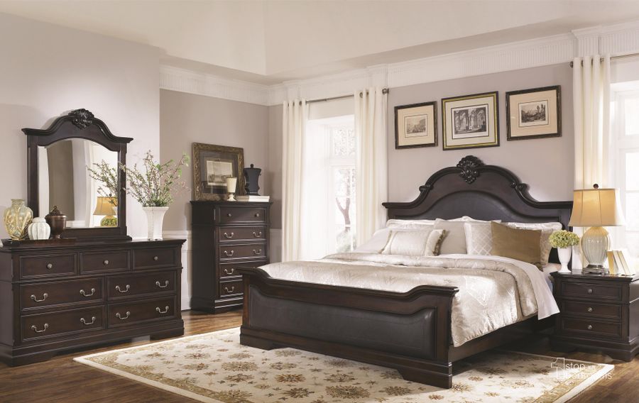 The appearance of Cambridge Panel Bedroom Set designed by Coaster in the traditional interior design. This brown piece of furniture  was selected by 1StopBedrooms from Cambridge Collection to add a touch of cosiness and style into your home. Sku: 203191QB1;203191QB2;203192. Bed Type: Panel Bed. Material: Wood. Product Type: Panel Bed. Bed Size: Queen. Image1