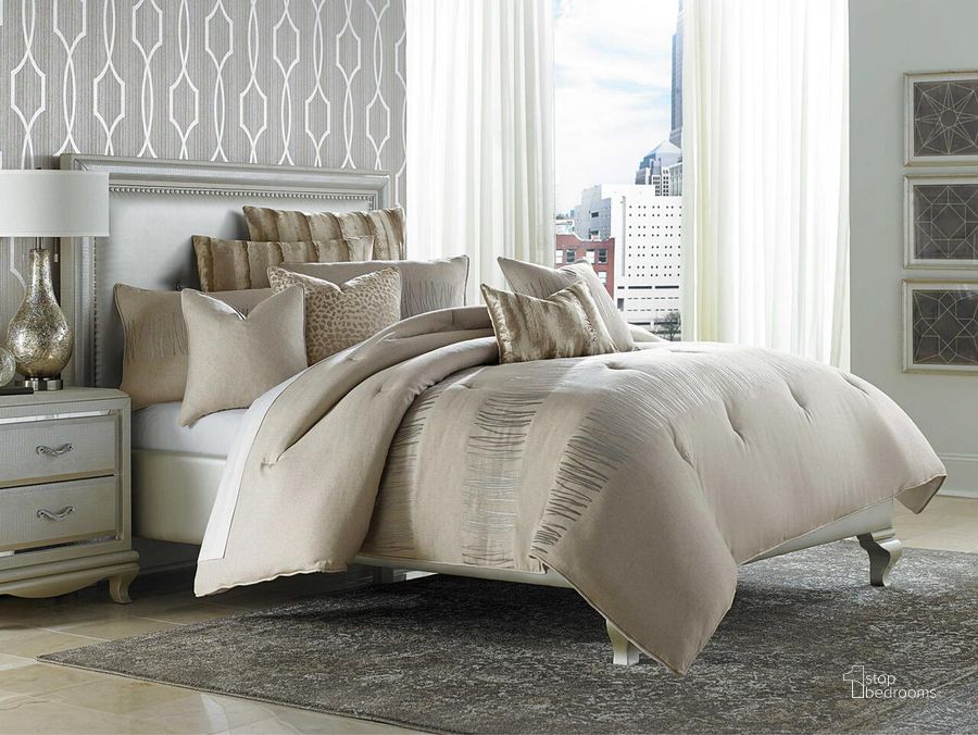 The appearance of Captiva 10 Piece King Comforter Set In Neutral designed by AICO in the modern / contemporary interior design. This natural piece of furniture  was selected by 1StopBedrooms from Captiva Collection to add a touch of cosiness and style into your home. Sku: BCS-KS10-CAPVA-NUTR. Material: Polyester. Product Type: Comforter Set.