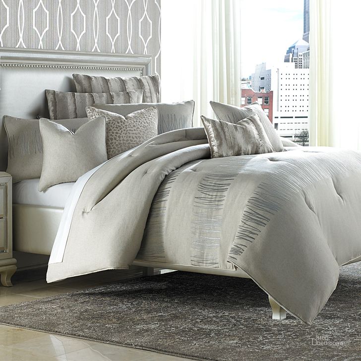 The appearance of Captiva 9 Piece Queen Comforter Set In Neutral designed by AICO in the modern / contemporary interior design. This natural piece of furniture  was selected by 1StopBedrooms from Captiva Collection to add a touch of cosiness and style into your home. Sku: BCS-QS09-CAPVA-NUTR. Material: Polyester. Product Type: Comforter Set.
