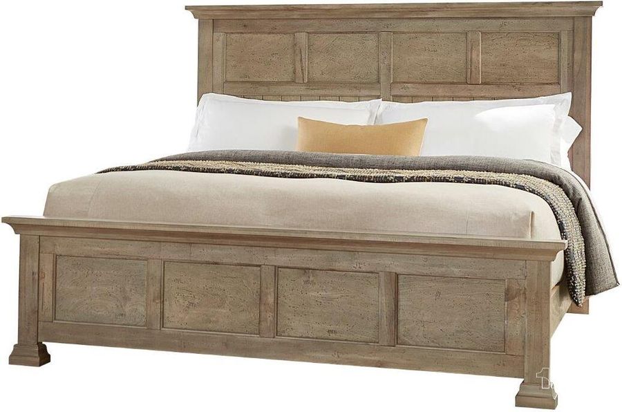 The appearance of Carlisle Queen Window Pane Bed In Natural Grey designed by Artisan & Post in the transitional interior design. This natural gray piece of furniture  was selected by 1StopBedrooms from Carlisle Collection to add a touch of cosiness and style into your home. Sku: 157-558;157-855;157-922. Bed Type: Panel Bed. Material: Wood. Product Type: Panel Bed. Bed Size: Queen. Image1