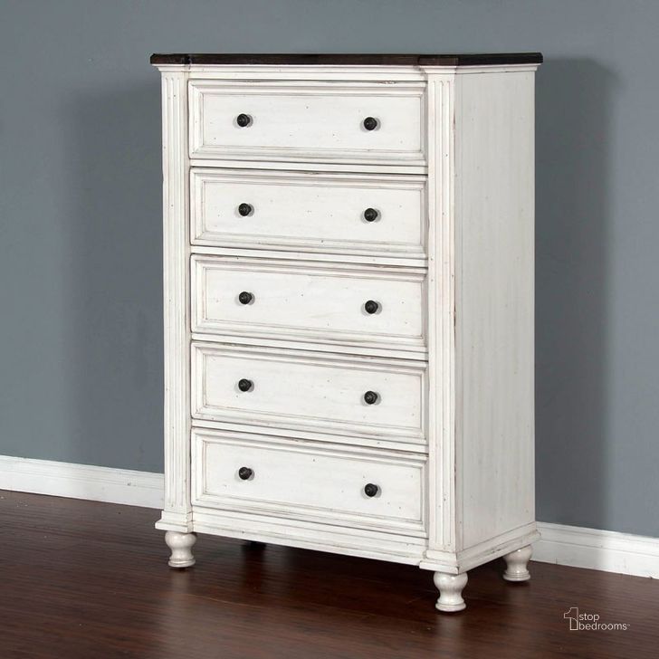 The appearance of Carriage House European Cottage Chest designed by Sunny Design in the country / farmhouse interior design. This white piece of furniture  was selected by 1StopBedrooms from Carriage House Collection to add a touch of cosiness and style into your home. Sku: 2308EC-C. Material: Wood. Product Type: Chest. Image1