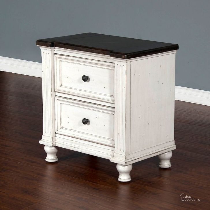 The appearance of Carriage House European Cottage Nightstand designed by Sunny Design in the country / farmhouse interior design. This white piece of furniture  was selected by 1StopBedrooms from Carriage House Collection to add a touch of cosiness and style into your home. Sku: 2308EC-N. Material: Wood. Product Type: Nightstand. Image1