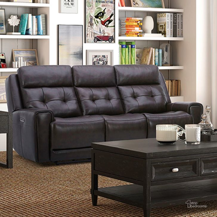 The appearance of Carrington Power Reclining Sofa In Dark Brown designed by Liberty in the transitional interior design. This brown piece of furniture  was selected by 1StopBedrooms from Carrington Collection to add a touch of cosiness and style into your home. Sku: 7006DB-33P. Product Type: Reclining Sofa. Material: Plywood. Image1