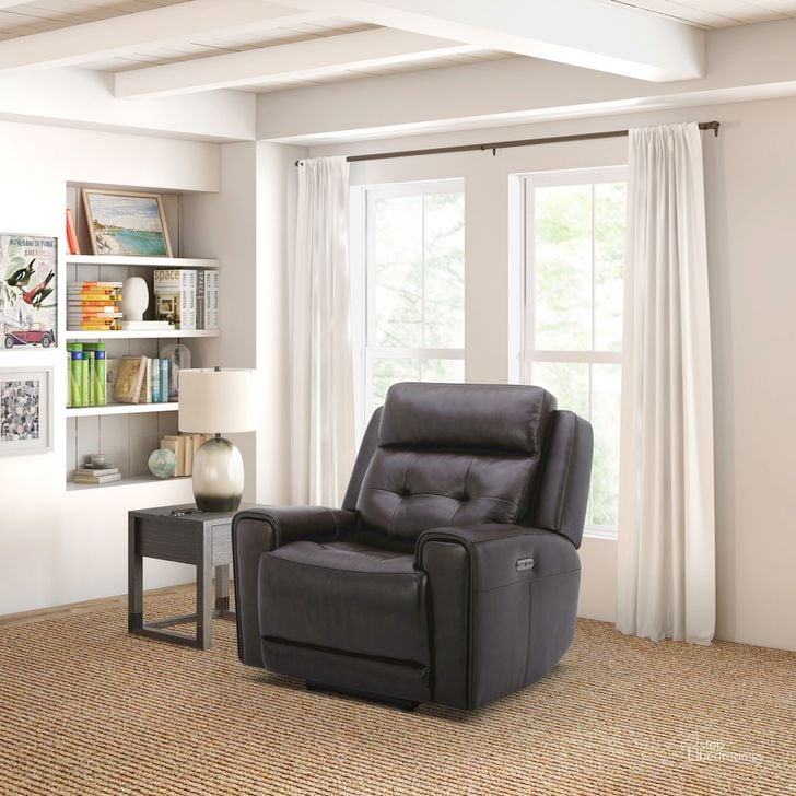The appearance of Carrington Sg Power Recliner In Dark Brown designed by Liberty in the transitional interior design. This brown piece of furniture  was selected by 1StopBedrooms from Carrington Collection to add a touch of cosiness and style into your home. Sku: 7006DB-13P. Product Type: Recliner. Material: Plywood. Image1