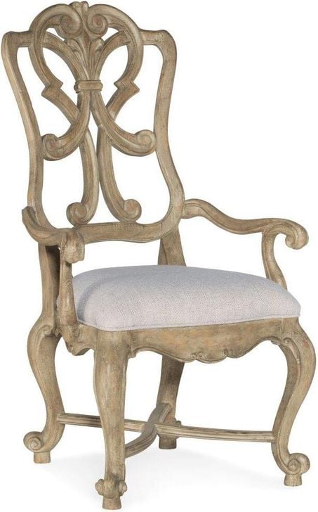 The appearance of Castella Wood Back Arm Chair set of 2 designed by Hooker in the traditional interior design. This medium wood piece of furniture  was selected by 1StopBedrooms from Castella Collection to add a touch of cosiness and style into your home. Sku: 5878-75401-80. Material: Wood. Product Type: Arm Chair. Image1