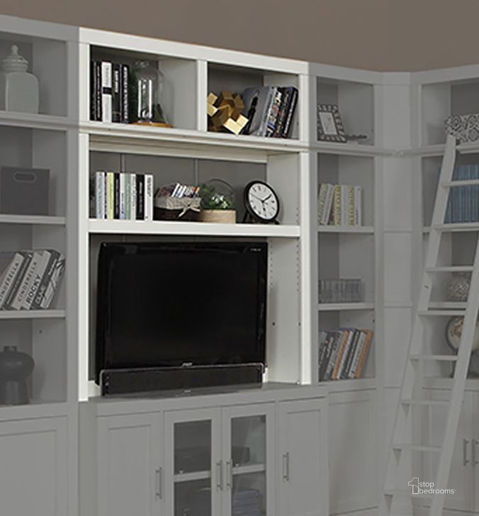 The appearance of Catalina 56 Inch Bookcase Tv Hutch designed by Parker House in the modern / contemporary interior design. This cottage white piece of furniture  was selected by 1StopBedrooms from Catalina Collection to add a touch of cosiness and style into your home. Sku: CAT#405. Product Type: Bookcase. Material: Poplar.