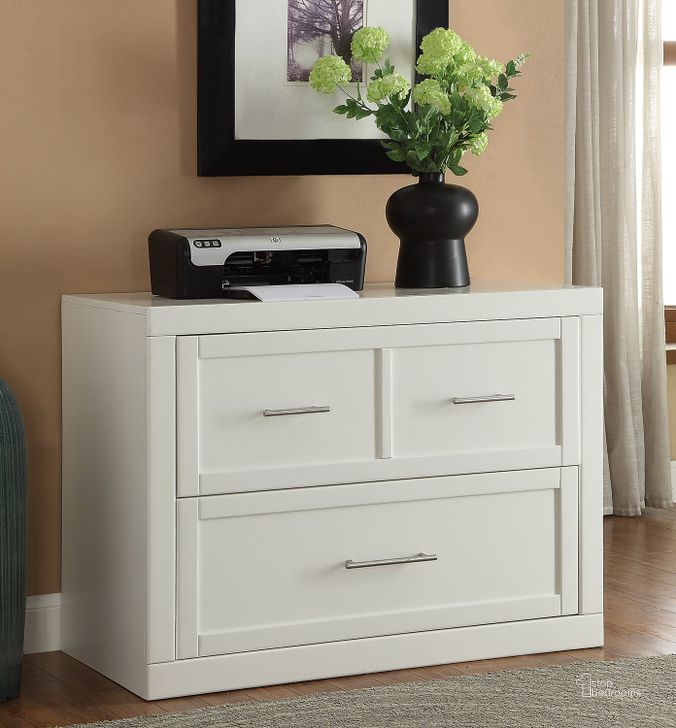 The appearance of Catalina Cottage White 40" Lateral File designed by Parker House in the modern / contemporary interior design. This white piece of furniture  was selected by 1StopBedrooms from Catalina Collection to add a touch of cosiness and style into your home. Sku: CAT#476F. Material: Wood. Product Type: Lateral Filing Cabinet. Image1