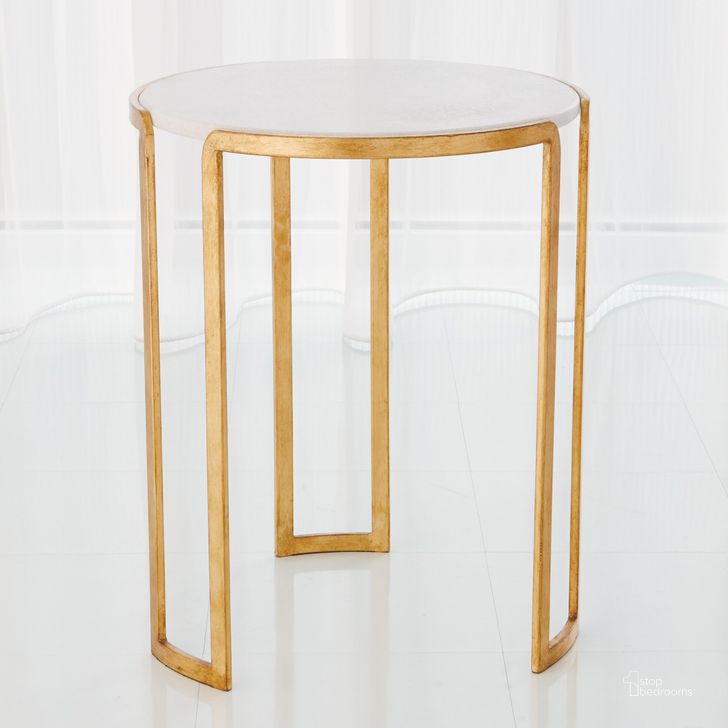 The appearance of Channel Accent Table In Gold Leaf designed by Global Views in the modern / contemporary interior design. This gold piece of furniture  was selected by 1StopBedrooms from Channel Collection to add a touch of cosiness and style into your home. Sku: 7.80495. Product Type: Accent Table. Material: Iron. Image1