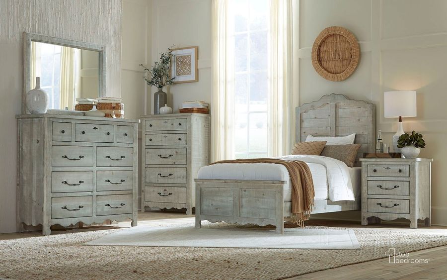 The appearance of Chatsworth Mint Youth Panel Bedroom Set designed by Progressive Furniture in the traditional interior design. This gray piece of furniture  was selected by 1StopBedrooms from Chatsworth Collection to add a touch of cosiness and style into your home. Sku: B644-25;B644-26;B644-27;B644-43. Bed Type: Panel Bed. Product Type: Panel Bed. Bed Size: Twin. Material: Pine. Image1