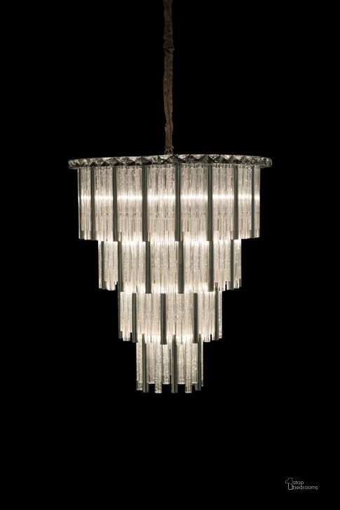 The appearance of Chimes - 15 Light Chandelier - Silver designed by AICO in the traditional interior design. This silver piece of furniture  was selected by 1StopBedrooms from Lighting Collection to add a touch of cosiness and style into your home. Sku: LT-CH959G-15SVL;LT-CH959F. Product Type: Chandelier.