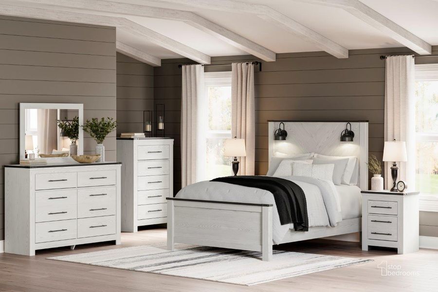 The appearance of Ciaban' White Bedroom Set designed by Bennett Interiors in the transitional interior design. This white piece of furniture  was selected by 1StopBedrooms from Ciaban' Collection to add a touch of cosiness and style into your home. Sku: B1446-154;B1446-157;B1446-196;B1446-92. Bed Type: Panel Bed. Material: Wood. Product Type: Panel Bed. Bed Size: Queen. Image1