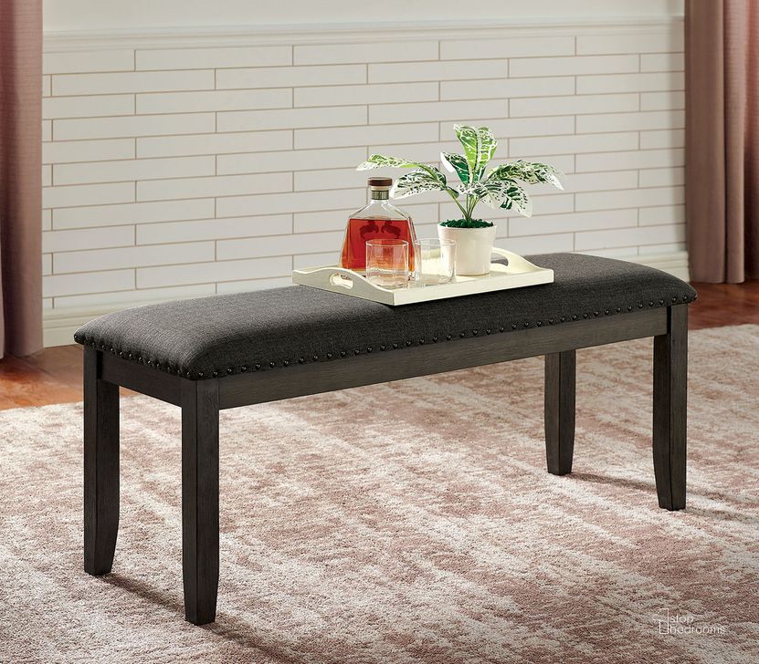 The appearance of Cilgerran Bench In Gray and Dark Gray designed by Furniture of America in the transitional interior design. This dark gray and gray piece of furniture  was selected by 1StopBedrooms from Cilgerran Collection to add a touch of cosiness and style into your home. Sku: CM3153GY-BN. Material: Wood. Product Type: Bench.