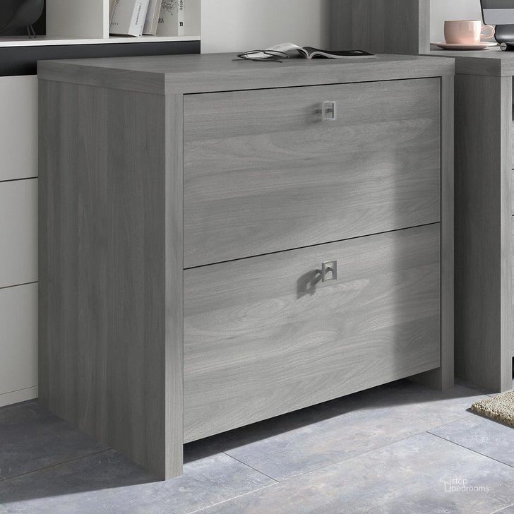 The appearance of Cirocco Gray Lateral Filing Cabinet designed by Luxury Loft in the modern / contemporary interior design. This gray piece of furniture  was selected by 1StopBedrooms from Cirocco Collection to add a touch of cosiness and style into your home. Sku: KI60402-03. Product Type: Lateral Filing Cabinet. Image1