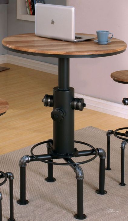The appearance of Foskey Antique Black Round Bar Table designed by Furniture of America in the industrial interior design. This black piece of furniture  was selected by 1StopBedrooms from Foskey Collection to add a touch of cosiness and style into your home. Sku: CM3367BT-1;CM3367BT-2. Product Type: Bar Table. Image1
