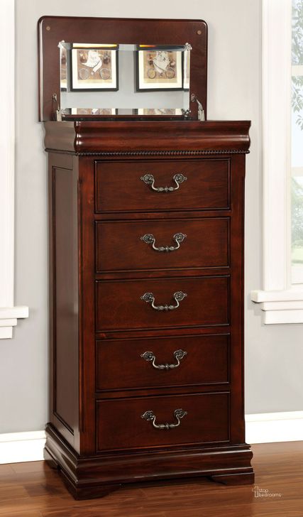 Mandura Cherry Poster Bedroom Set by Furniture of America | 1StopBedrooms