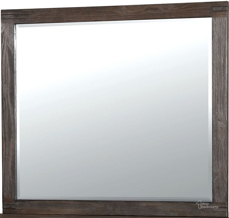The appearance of Rexburg Dark Gray Mirror designed by Furniture of America in the transitional interior design. This gray piece of furniture  was selected by 1StopBedrooms from Rexburg Collection to add a touch of cosiness and style into your home. Sku: CM7382M. Material: Wood. Product Type: Dresser Mirror. Image1