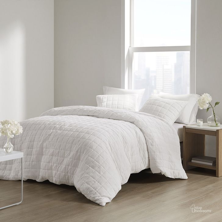 The appearance of Cocoon Polyester King Duvetlet Mini Set In White designed by Olliix in the transitional interior design. This white piece of furniture  was selected by 1StopBedrooms from Cocoon Collection to add a touch of cosiness and style into your home. Sku: NS12-3656. Material: Polyester. Bed Size: King. Product Type: Duvet Set. Image1