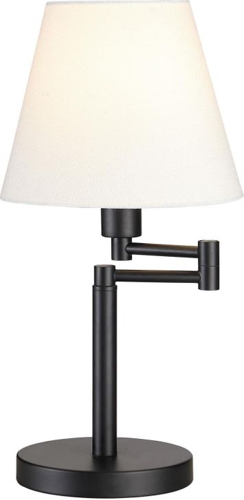The appearance of Colombe Rotatable Frame Table Lamp In Off White and Matte Black designed by Coaster in the modern / contemporary interior design. This off white/matte black piece of furniture  was selected by 1StopBedrooms from Colombe Collection to add a touch of cosiness and style into your home. Sku: 923306. Material: Metal. Product Type: Table Lamp. Image1