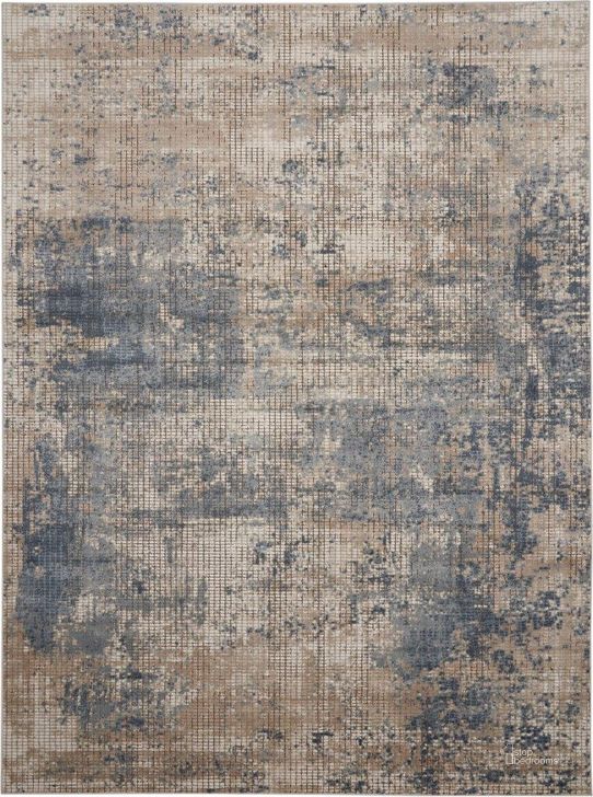 The appearance of Concerto Blue And Beige 7 X 10 Area Rug designed by Nourison in the modern / contemporary interior design. This blue and beige piece of furniture  was selected by 1StopBedrooms from Concerto Collection to add a touch of cosiness and style into your home. Sku: 99446748805. Material: Polypropylene. Product Type: Area Rugs. Image1
