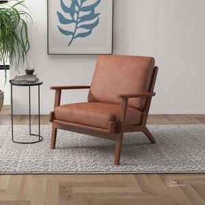 Connor Dark Tan Lounge Chair