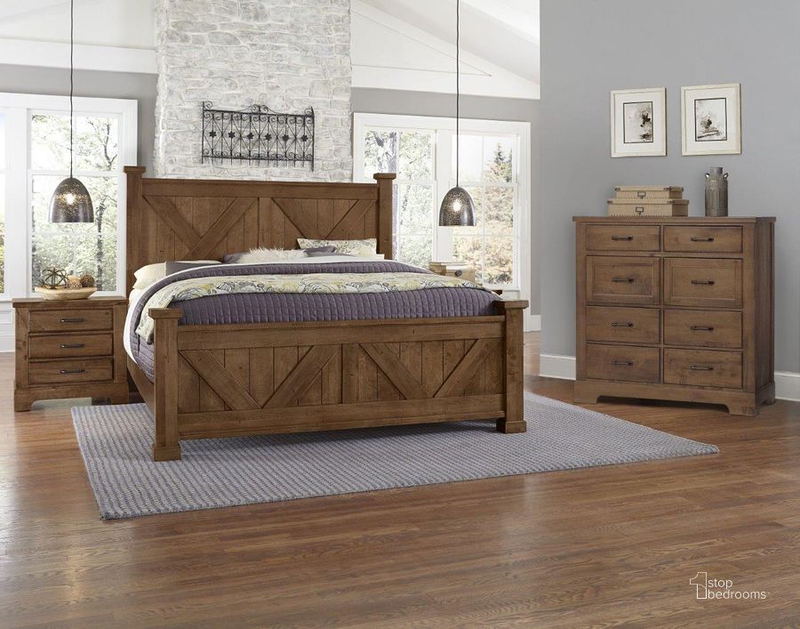 The appearance of Cool Rustic Amber Poster Bedroom Set With X Footboard designed by Artisan & Post in the transitional interior design. This brown piece of furniture  was selected by 1StopBedrooms from Cool Rustic Collection to add a touch of cosiness and style into your home. Sku: 174-557;174-755;174-922;174-227. Bed Type: Poster Bed. Product Type: Poster Bed. Bed Size: Queen.