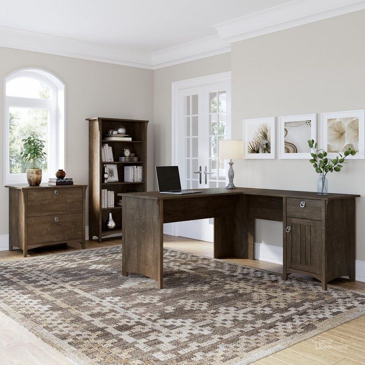 The appearance of Cosenza Brown Desk & Hutch 0qb24510323 designed by Polished Pine in the country / farmhouse interior design. This brown piece of furniture  was selected by 1StopBedrooms from Cosenza Collection to add a touch of cosiness and style into your home. Sku: SAL003ABR. Product Type: Desk. Image1