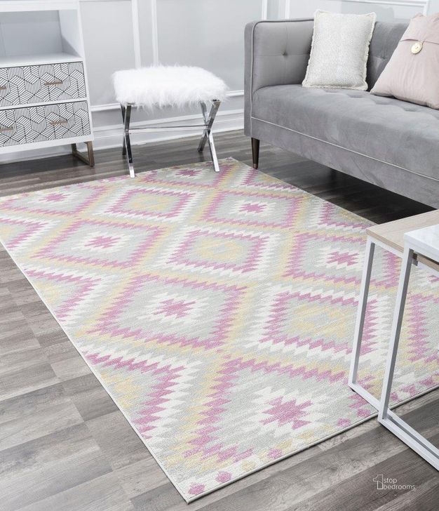 The appearance of CosmoLiving By Cosmopolitan Soleil BR30R BubbleGum Tribal Moroccan Gray 8'9 x 12' Area Rug designed by Rugs America in the moroccan interior design. This gray piece of furniture  was selected by 1StopBedrooms from Soleil Collection to add a touch of cosiness and style into your home. Sku: RA30506. Material: Polypropylene. Product Type: Area Rugs. Image1