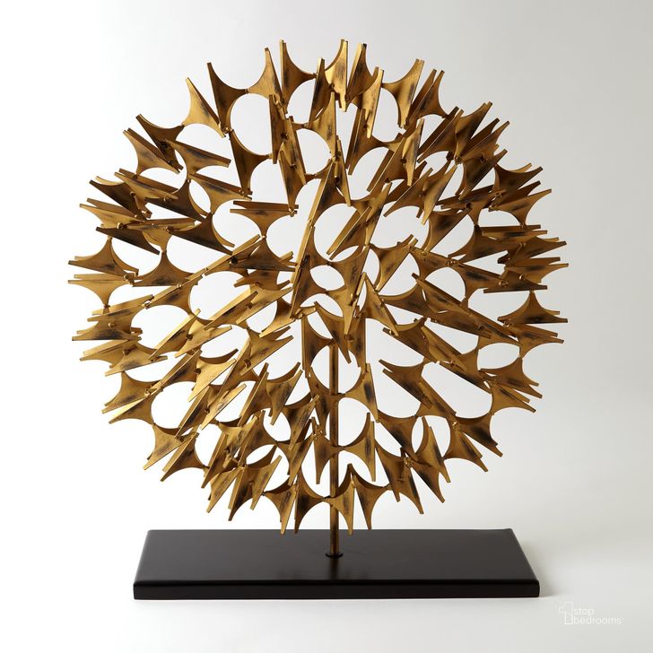The appearance of Cosmos Small Sculpture In Gold designed by Global Views in the modern / contemporary interior design. This gold piece of furniture  was selected by 1StopBedrooms from Cosmos Collection to add a touch of cosiness and style into your home. Sku: 9.92008. Product Type: Sculpture. Material: Iron. Image1