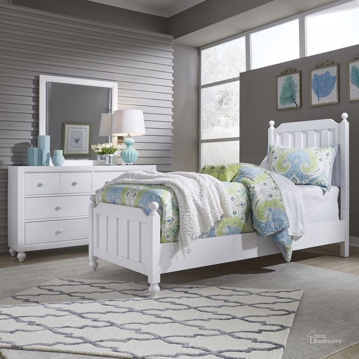 The appearance of Cottage View White Youth Panel Bedroom Set designed by Liberty in the transitional interior design. This white piece of furniture  was selected by 1StopBedrooms from Cottage View Collection to add a touch of cosiness and style into your home. Sku: 523-BR11HF;523-BR89;523-BR60. Bed Type: Panel Bed. Material: Wood. Product Type: Panel Bed. Bed Size: Twin. Image1