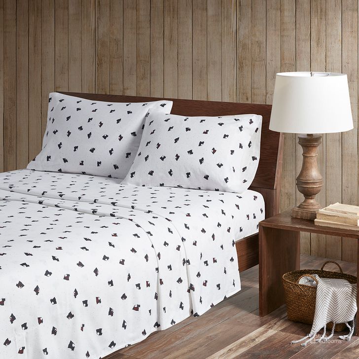 The appearance of Cotton Flannel Printed Twin Sheet Set In Black/White Scottie Dogs designed by Olliix in the cabin / lodge interior design. This black/white scottie dogs piece of furniture  was selected by 1StopBedrooms from Flannel Collection to add a touch of cosiness and style into your home. Sku: WR20-3312. Bed Size: Twin. Material: Cotton. Product Type: Bed Sheet. Image1