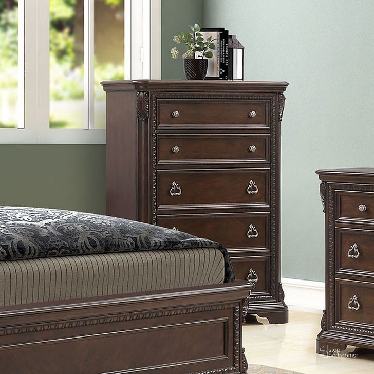 The appearance of Coventry Chest designed by Bernards in the traditional interior design. This warm cherry piece of furniture  was selected by 1StopBedrooms from Coventry Collection to add a touch of cosiness and style into your home. Sku: 1988-150. Material: Wood. Product Type: Chest.