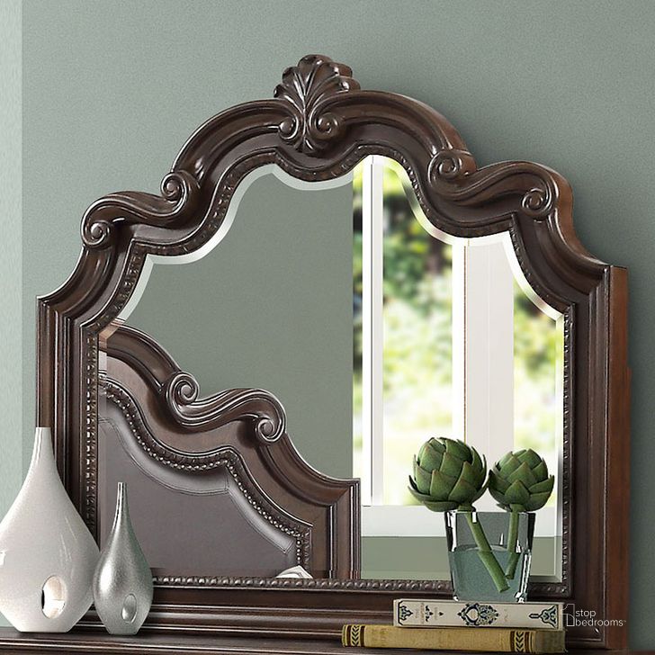 The appearance of Coventry Mirror designed by Bernards in the traditional interior design. This warm cherry piece of furniture  was selected by 1StopBedrooms from Coventry Collection to add a touch of cosiness and style into your home. Sku: 1988-140. Material: Wood. Product Type: Dresser Mirror.