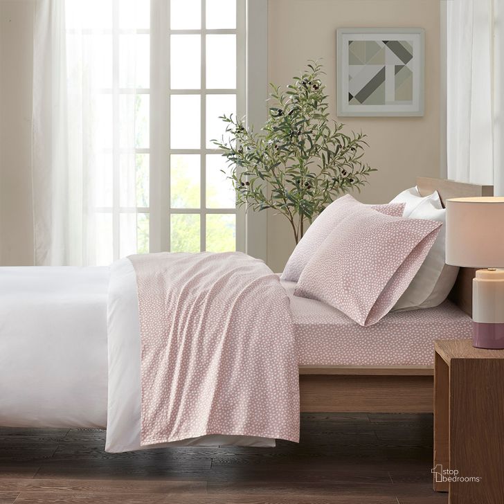 The appearance of Cozy Cotton Flannel Printed Twin Sheet Set In Blush Dots designed by Olliix in the transitional interior design. This blush dots piece of furniture  was selected by 1StopBedrooms from Cozy Flannel Collection to add a touch of cosiness and style into your home. Sku: TN20-0415. Bed Size: Twin. Material: Cotton. Product Type: Bed Sheet. Image1
