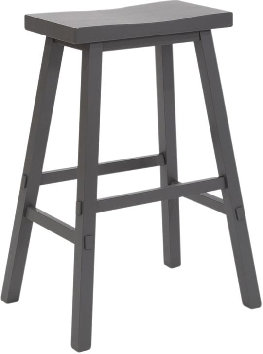 The appearance of Creations Ii 24 Inch Sawhorse Counter Stool- Gray designed by Liberty in the traditional interior design. This gray piece of furniture  was selected by 1StopBedrooms from Creations Ii Collection to add a touch of cosiness and style into your home. Sku: 38-B1824-G. Product Type: Barstool. Material: Rubberwood. Image1