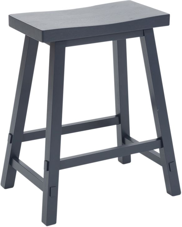The appearance of Creations Ii 24 Inch Sawhorse Counter Stool- Navy designed by Liberty in the traditional interior design. This navy piece of furniture  was selected by 1StopBedrooms from Creations Ii Collection to add a touch of cosiness and style into your home. Sku: 38-B1824-N. Product Type: Barstool. Material: Rubberwood. Image1