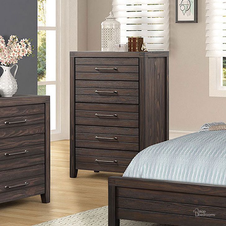 The appearance of Crestwood Chest designed by Bernards in the transitional interior design. This brown piece of furniture  was selected by 1StopBedrooms from Crestwood Collection to add a touch of cosiness and style into your home. Sku: 1465-150. Material: Wood. Product Type: Chest.