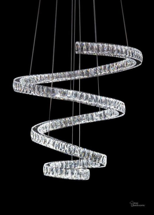 The appearance of Crystal Spring - LED Chandelier designed by AICO in the modern / contemporary interior design. This silver piece of furniture  was selected by 1StopBedrooms from Lighting Collection to add a touch of cosiness and style into your home. Sku: LT-CH812. Material: Metal. Product Type: Chandelier.