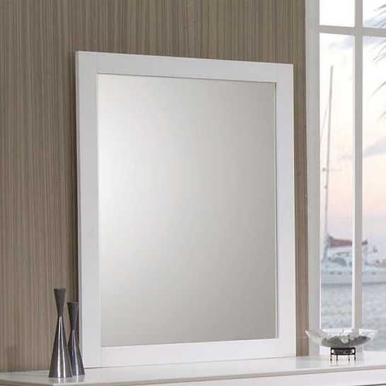 The appearance of Selena Mirror designed by Coaster in the modern / contemporary interior design. This white piece of furniture  was selected by 1StopBedrooms from Selena Collection to add a touch of cosiness and style into your home. Sku: 400234. Material: Wood. Product Type: Dresser Mirror. Image1